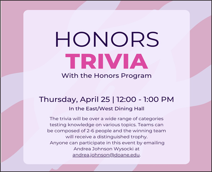 Honors Program to have trivia