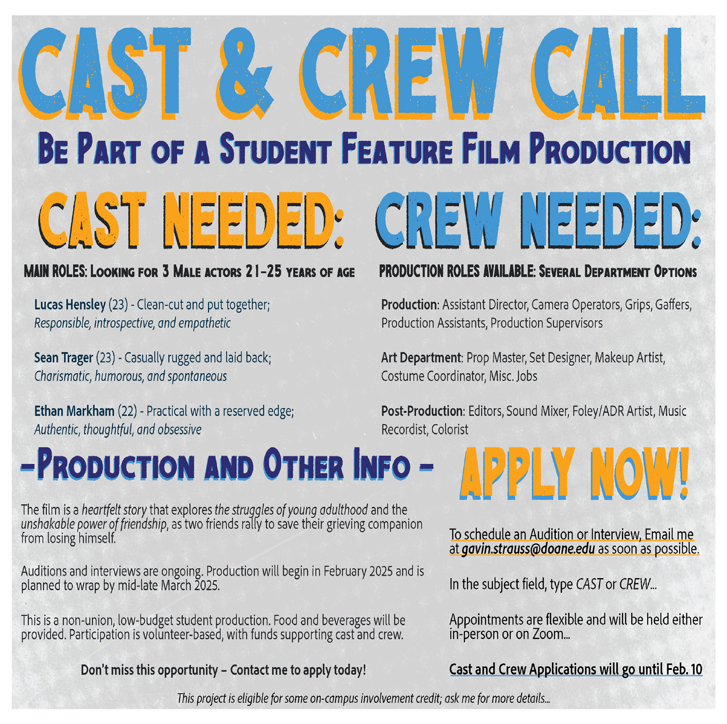 Cast & Crew Call