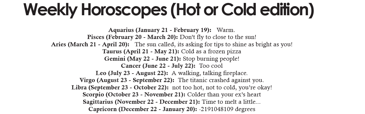 Weekly Horoscopes