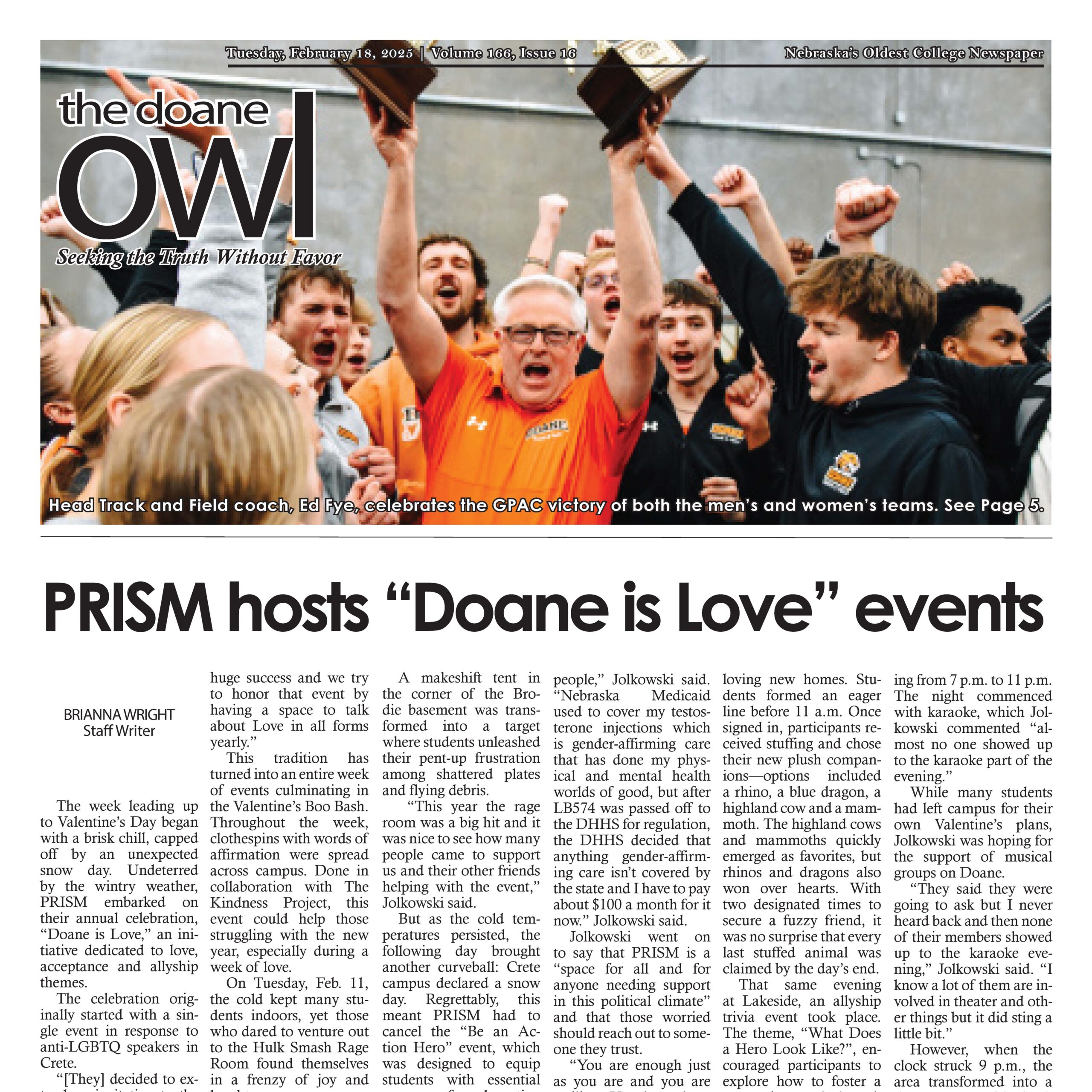 The Doane Owl, Feb. 18, 2025