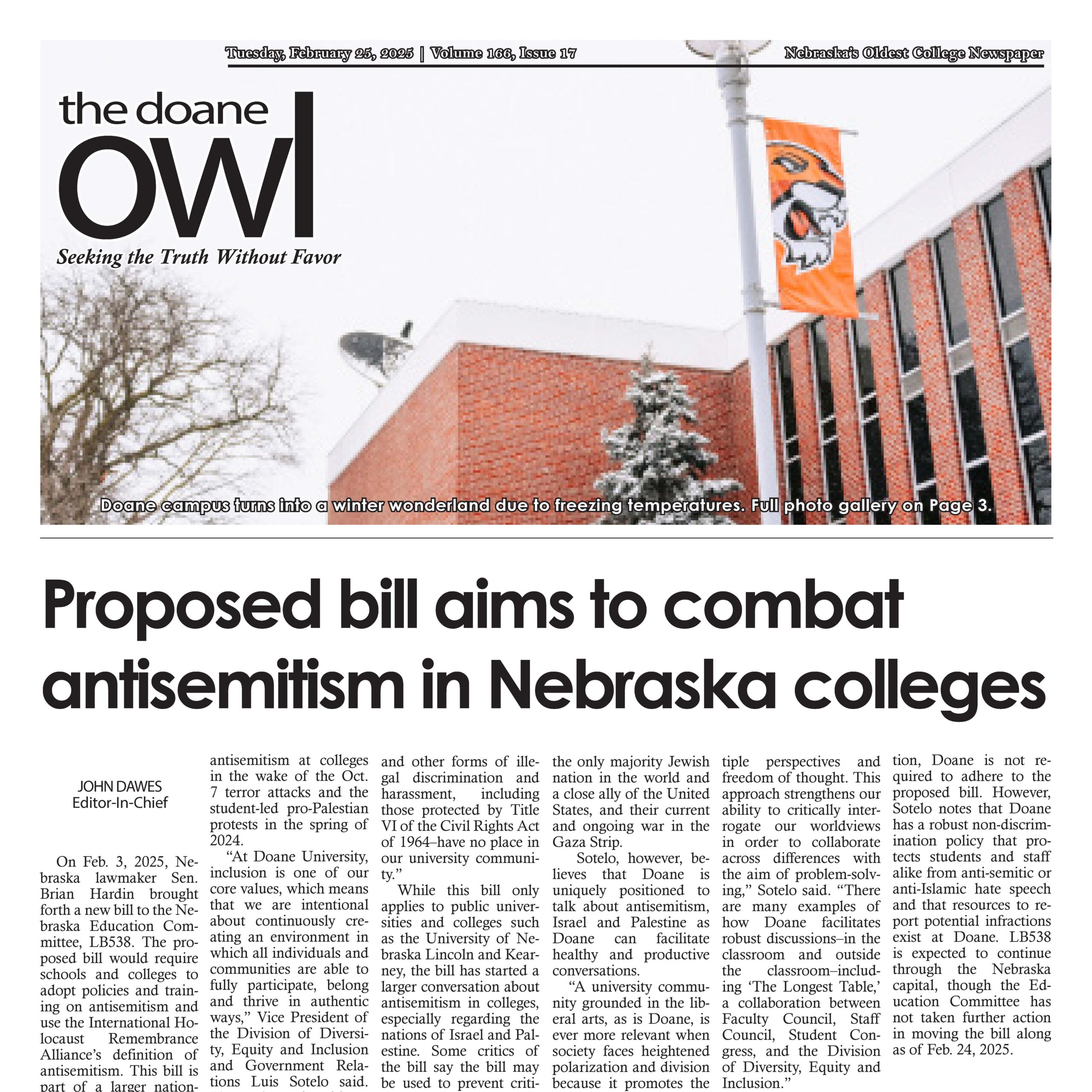 The Doane Owl, Feb. 25, 2025