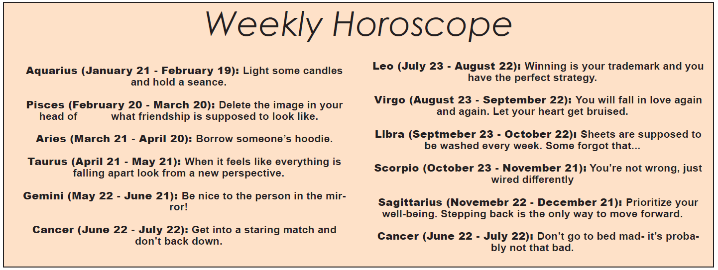Weekly Horoscope