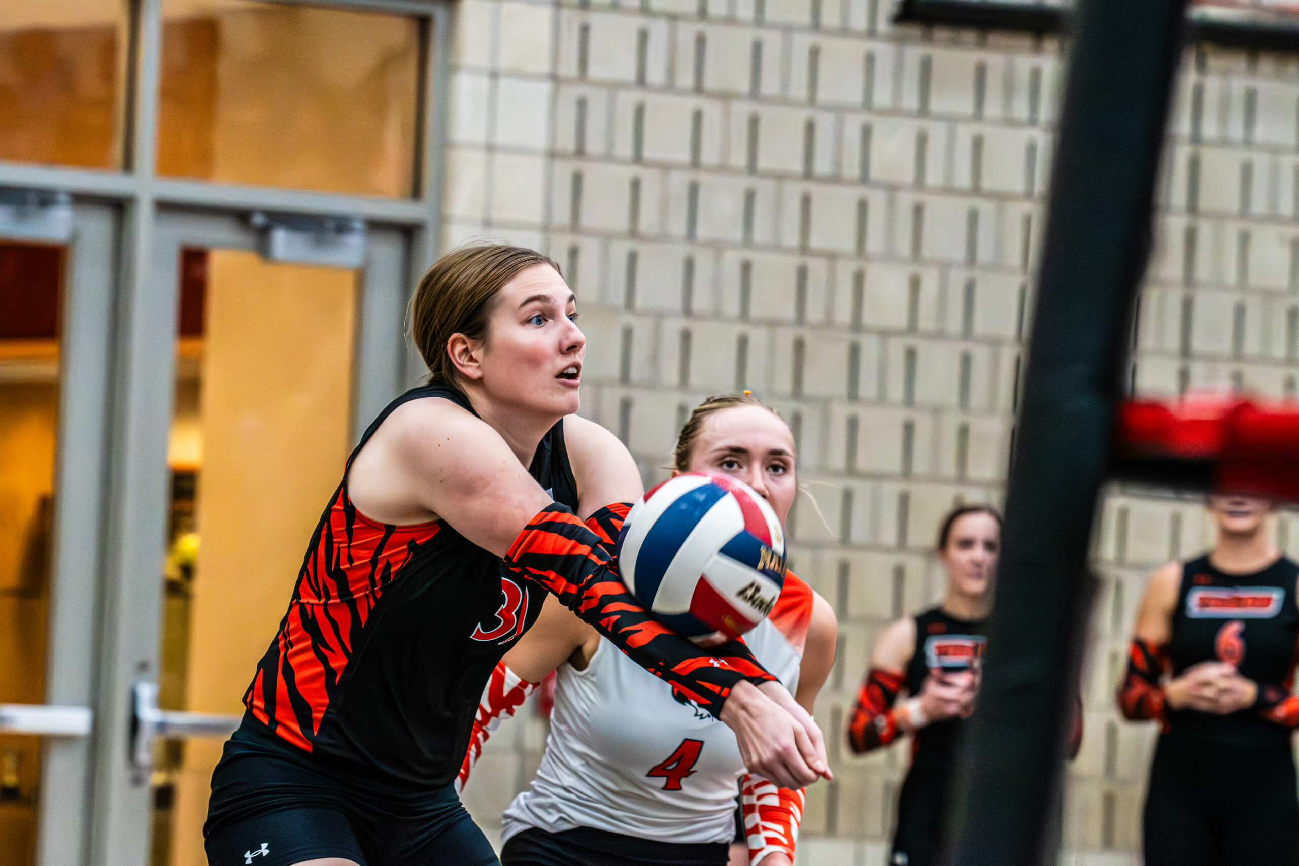 Volleyball team celebrates seniors