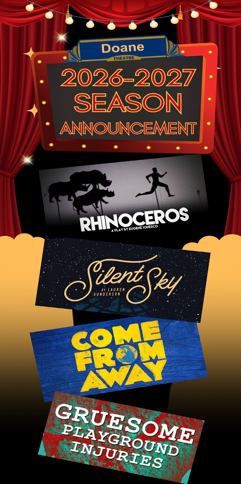 Early-announced Theatre season brings change to department