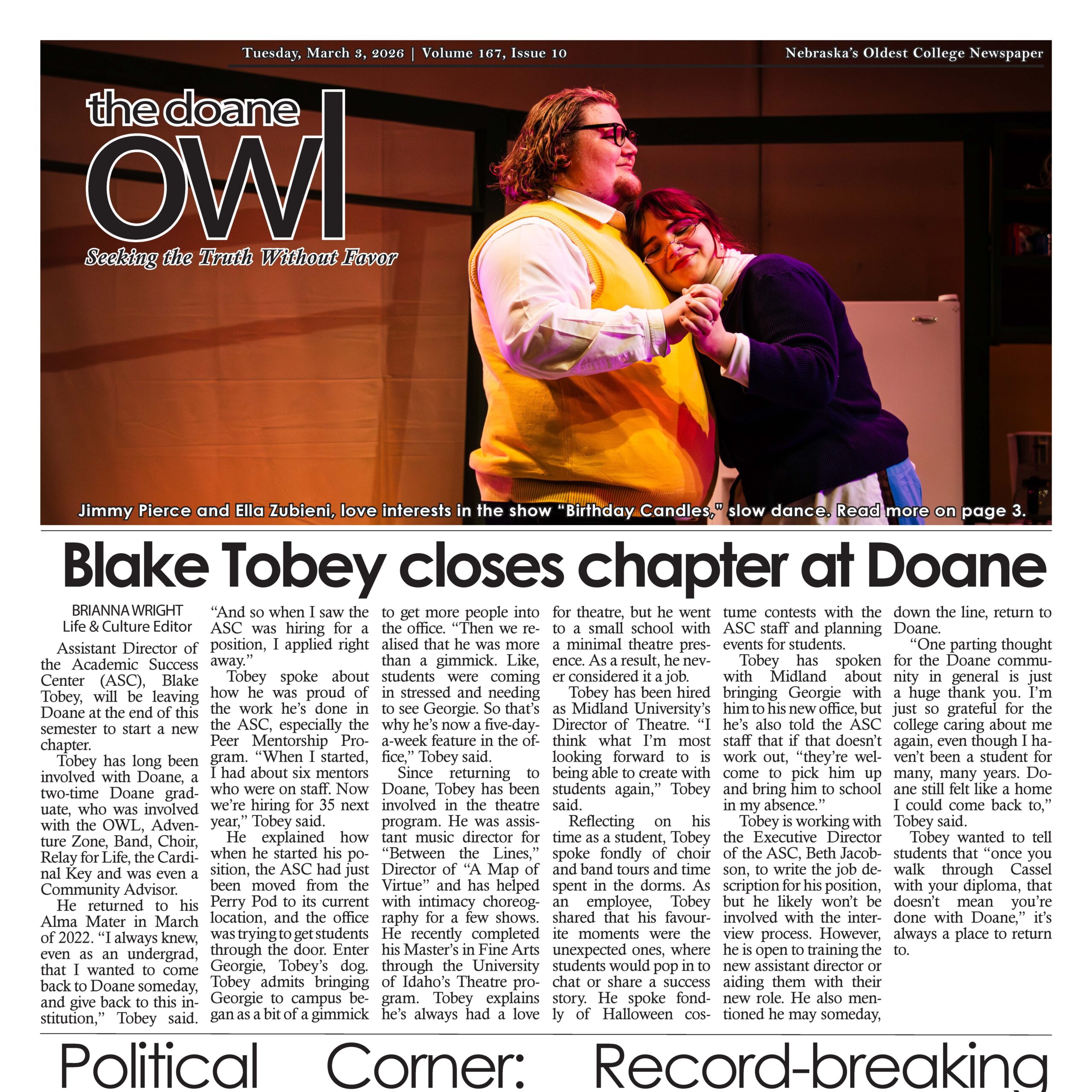 FULL ISSUE: The Doane Owl, March 3, 2026
