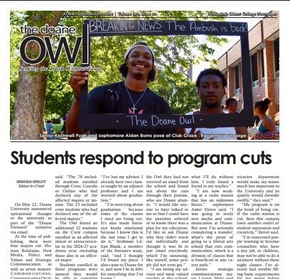 The Doane Owl, September 4, 2026